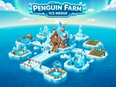 Jwèt Penguin Farm - Ice Merge sou entènèt