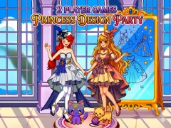 Jwèt 2 Player Games Princess Design Party sou entènèt