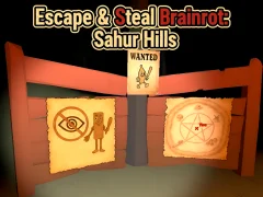 Jwèt Escape & Steal Brainrot: Sahur Hills sou entènèt