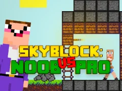 Jwèt Noob vs Pro Skyblock sou entènèt