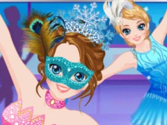 Jwèt Ice Skater Princess Dressup sou entènèt