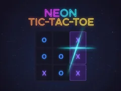 Jwèt Neon Tic-Tac-Toe sou entènèt