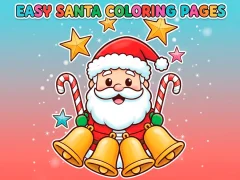 Jwèt Easy Santa Coloring Pages sou entènèt