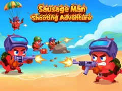 Jwèt Sausage Man Shooting Adventure sou entènèt