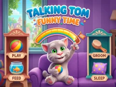 Jwèt Talking Tom Funny Time sou entènèt