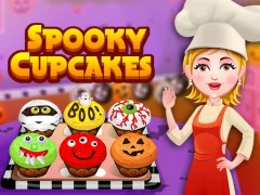 Jwèt Spooky Cupcakes sou entènèt