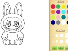 Jwèt Labubu Coloring Book sou entènèt