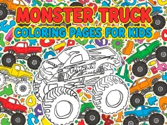 Jwèt Monster Truck Coloring Pages For Kids sou entènèt