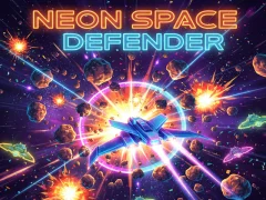 Jwèt Neon Space Defender sou entènèt