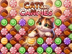 Jwèt Cats and Candies sou entènèt