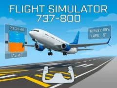 Jwèt Flight Simulator 737-800 sou entènèt