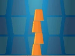 Jwèt Cups Tower Builder sou entènèt