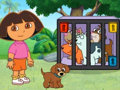 Jwèt Dora The explorer Dora's Puppy Adventure sou entènèt