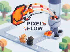 Jwèt Pixel Flow sou entènèt