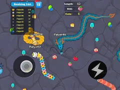 Jwèt Greedy Snake Multiplayer Duel sou entènèt