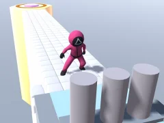 Jwèt Squid Gamer Runner Obstacle sou entènèt