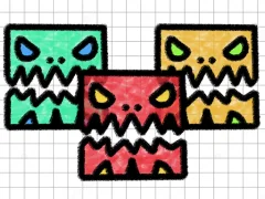 Jwèt Geometry Dash Paper Note sou entènèt