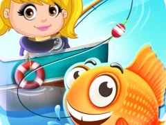 Jwèt Nastya Fishing game sou entènèt