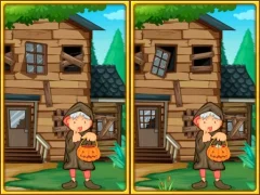 Jwèt Spot the differences halloween sou entènèt