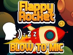 Jwèt Flappy Rocket Playing with Blowing to Mic sou entènèt