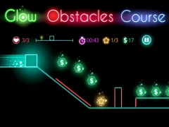 Jwèt Glow obstacle course sou entènèt