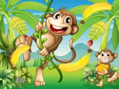 Jwèt Jungle Monkey Run sou entènèt