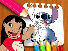 Jwèt Lilo and Stitch Coloring Book sou entènèt