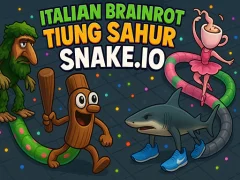 Jwèt Italian Brainrot Tung Sahur Snake.io sou entènèt