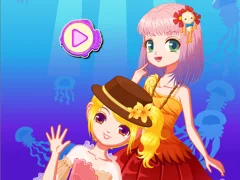 Jwèt Mermaid Princess Dress Up Salon sou entènèt
