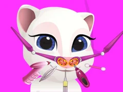Jwèt Little Angela Nose Doctor sou entènèt