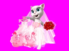Jwèt Talking Tom Angela City Wedding Boutique sou entènèt