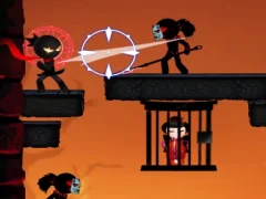 Jwèt Ninja Stickman Warrior sou entènèt