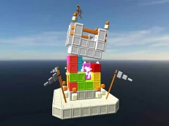 Jwèt Castle Destruction Blocks sou entènèt