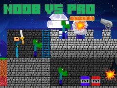 Jwèt Noob vs Pro Armageddon sou entènèt