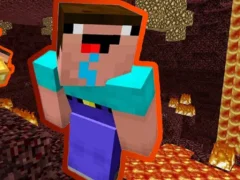 Jwèt Noob Parkour: Nether sou entènèt