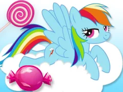 Jwèt Pony Candy Run sou entènèt