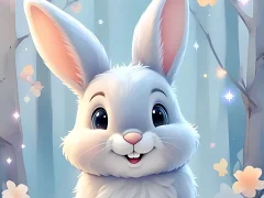 Jwèt Easter Bunny Coloring Book sou entènèt