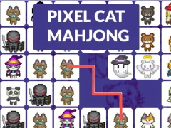 Jwèt Pixel cat mahjong sou entènèt