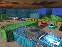 Jwèt Tank Parking 3D Sim sou entènèt