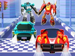 Jwèt Car Robot Transform Fight sou entènèt