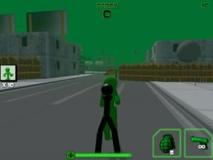 Jwèt Stickman zonbi tire 3D sou entènèt