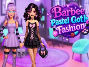 Jwèt Barbee pastel goth mòd sou entènèt