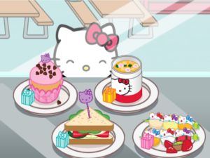 Jwèt Alo kitty lunchbox sou entènèt