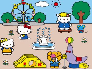 Jwèt Hello Kitty: kreyatè sèn sou entènèt