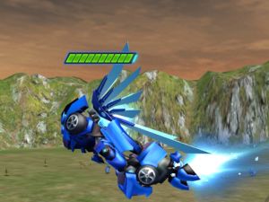 Jwèt Jurassic dinozò Mech batay sou entènèt