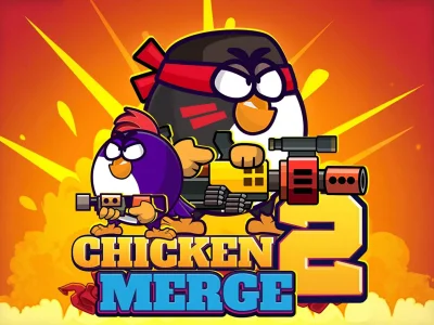 Jwèt Chicken Merge 2 sou entènèt
