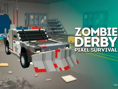 Jwèt Zombie Derby Pixel Survival sou entènèt