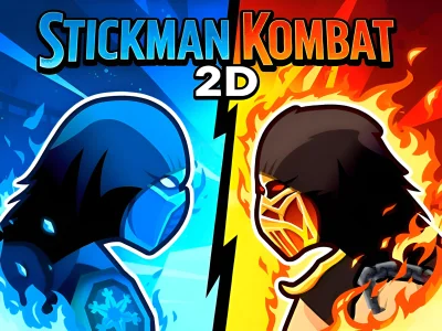 Jwèt Stickman Kombat 2D sou entènèt