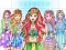 Jwèt Girl Coloring Dress Up Games sou entènèt