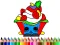 Jwèt Back To School: Cake Coloring Book sou entènèt